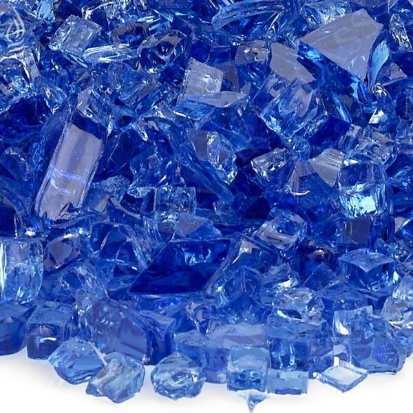 1/4 Cobalt Blue Fire Glass, 10 Lb Bag